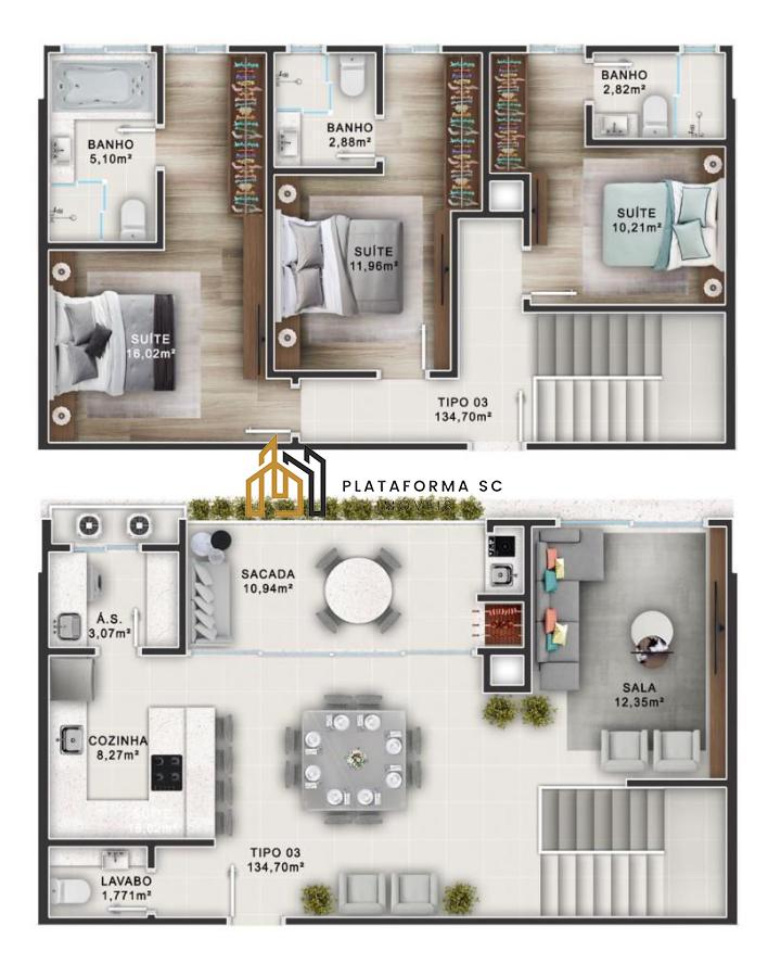 Apartamento à venda com 2 quartos, 76m² - Foto 8