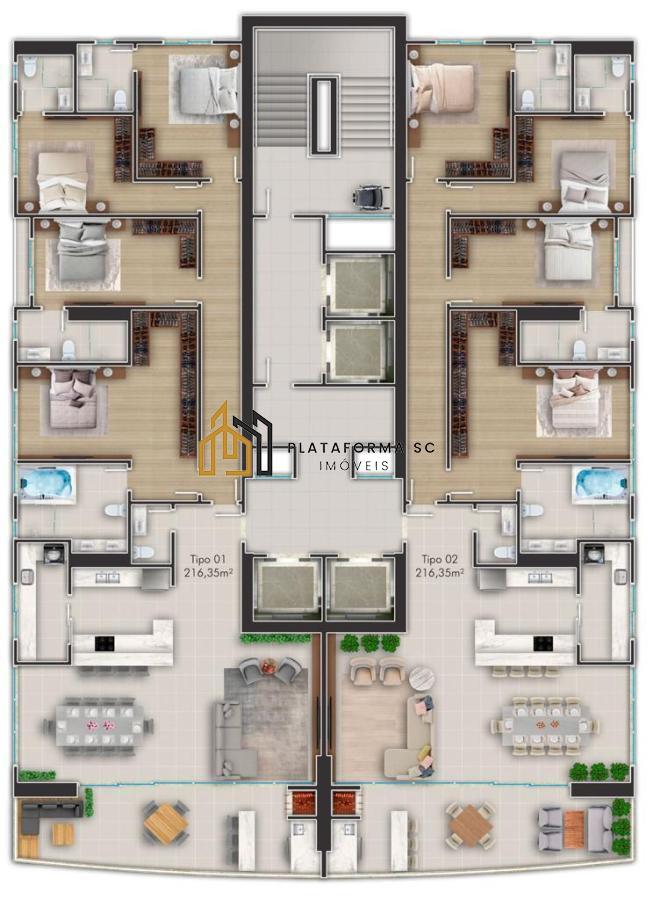 Apartamento à venda com 4 quartos, 216m² - Foto 7