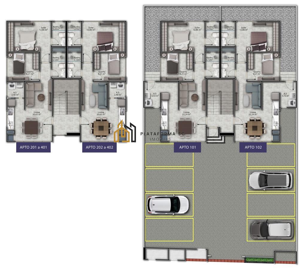 Apartamento à venda com 2 quartos, 62m² - Foto 7