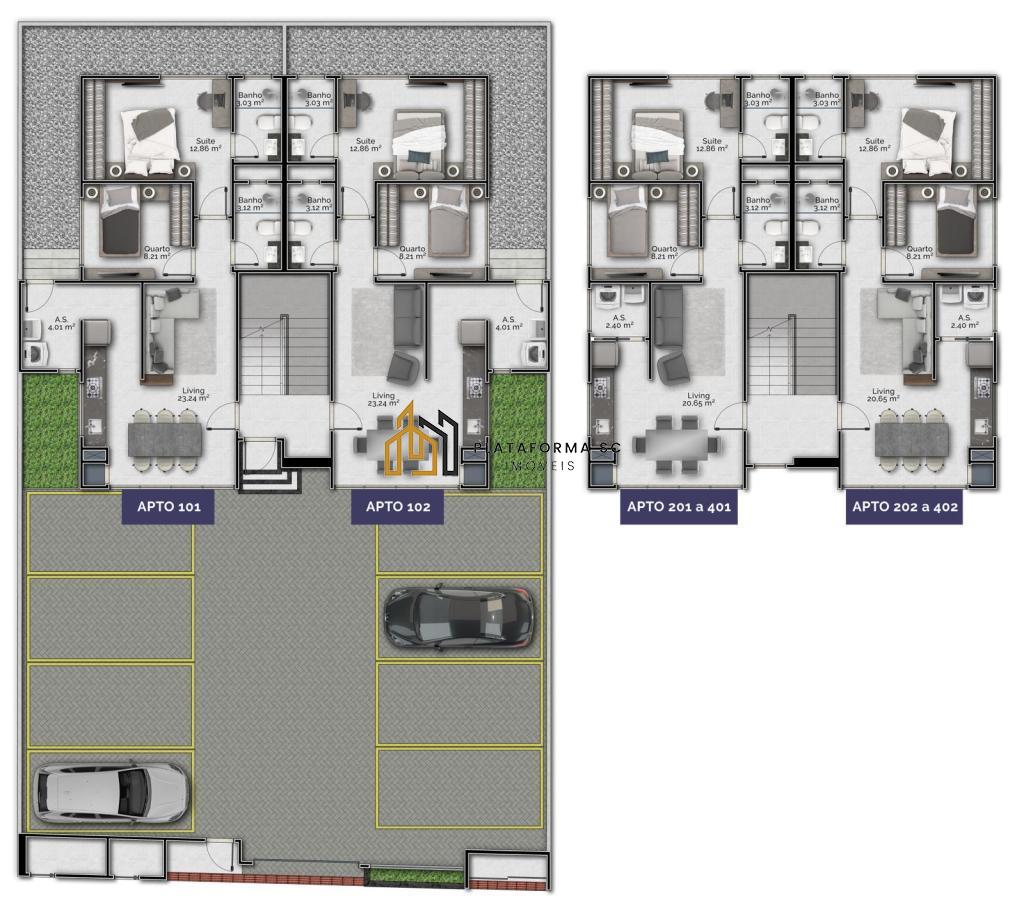 Apartamento à venda com 2 quartos, 62m² - Foto 7