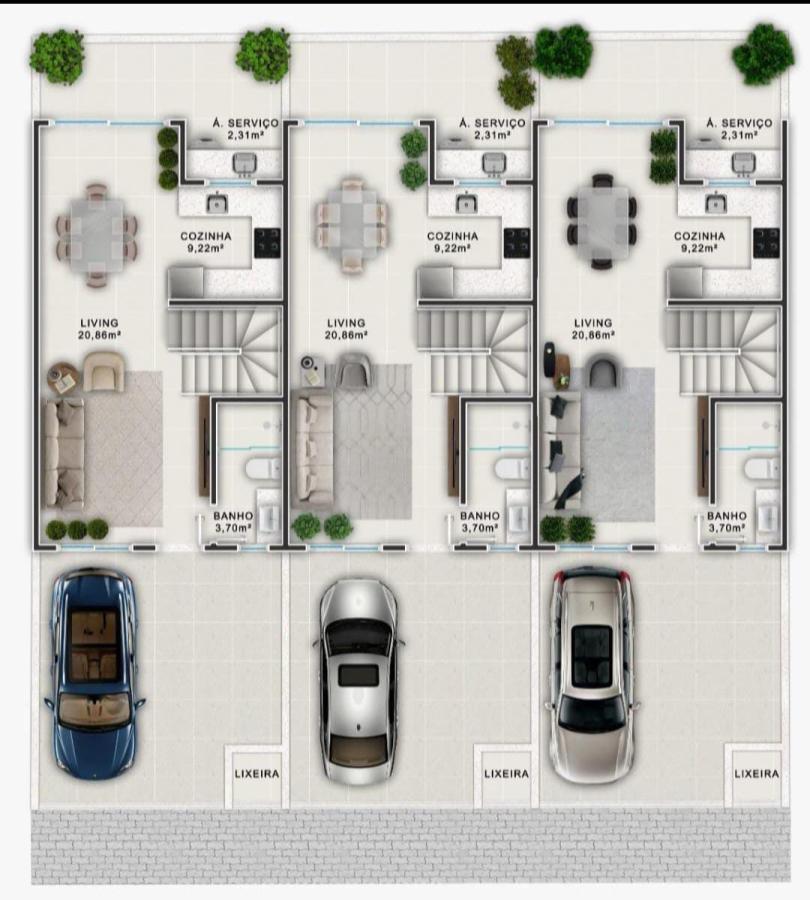 Sobrado à venda com 3 quartos, 90m² - Foto 2